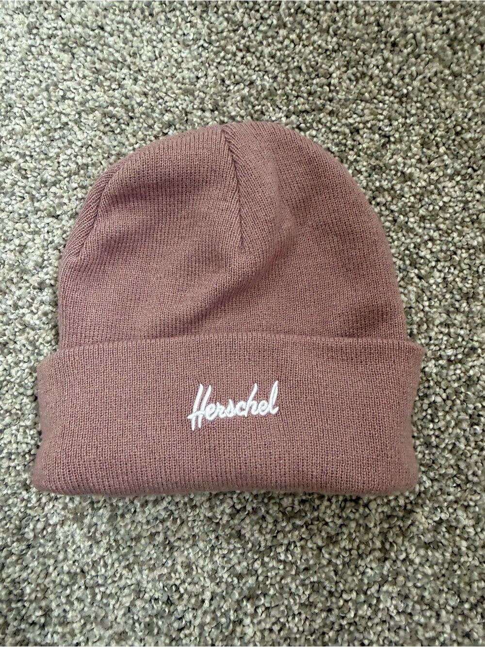 Herschel Supply Company Ribbed Cuffed Beanie - Dusty Mauve